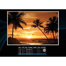 Фотообои на бумаге 888P8 Закат на пляже