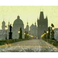 Фотопанно на флизе Карлов мост